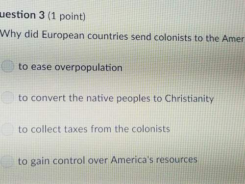 Why did european countries send colonists