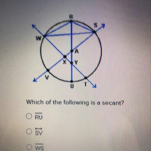 Which of the following is a secant?