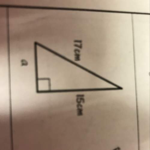 If the hypotenuse is 17 and one of the feet is 15 then b=