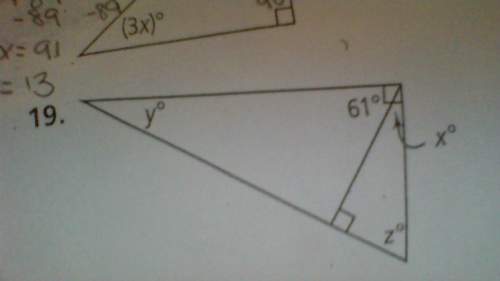 Find the values of the variables and the measures of the angles