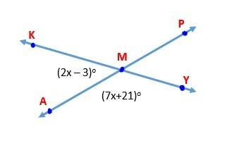Solve for the value of x. and find the measure of angle kmp.