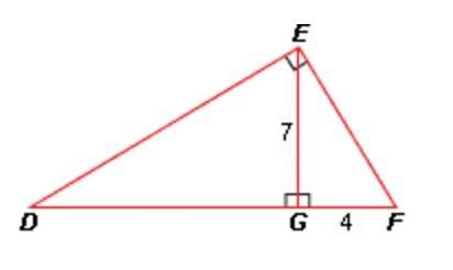 In the diagram below, is an altitude of def. what is the length of ? if necessary, round your answe