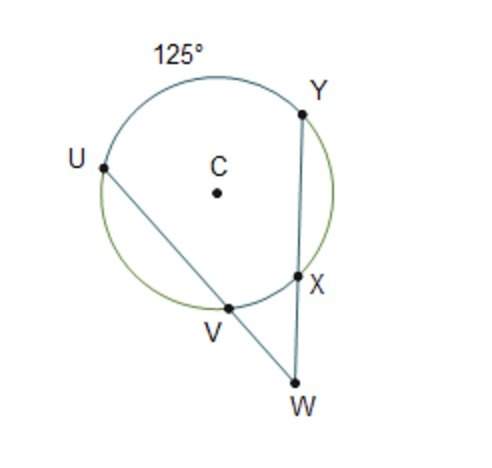 In the diagram of circle c, m∠vwx is 43°. what is the measure of arc vx?  39°  41°