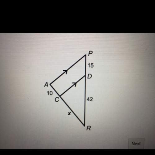 What is the value of x?  units