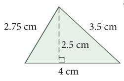 Perimeter and area of this triangle:
