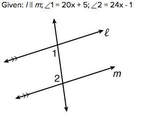 A) using theorems pertaining to transverals and parallel lines, prove that m∠1 + m∠2 = 180o b)