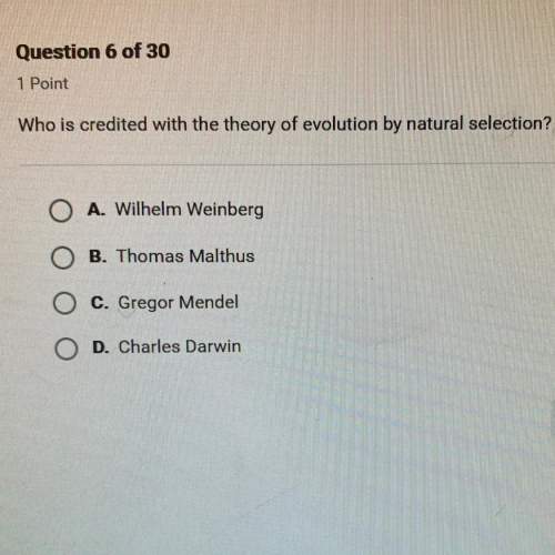 Who is credited with the theory of evolution by natural selection?