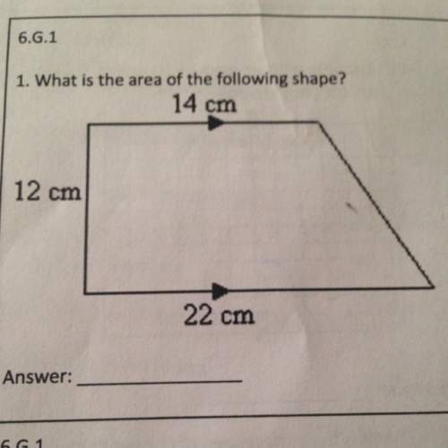 What is the area of the following shape