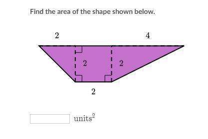 Find the area of the shape shown below. ( try to break down.)