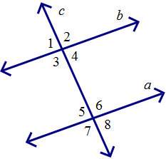 2and 7 form what type of angle pair? a. corresponding angles b. alternate interior angles c. consec
