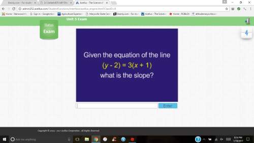 Given the equation of the line (y-2)=3(x+1) what is the slope