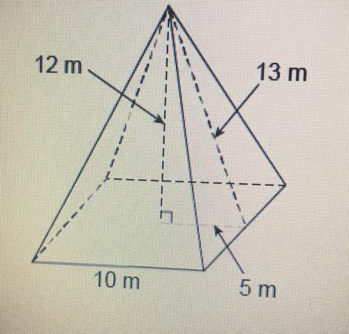 What is the volume of this square pyramid?  enter your answer in the box.