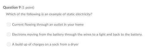 Correct answer only !  which of the following is an example of static electricity?