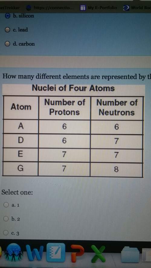 How many different elements are represented by the nuclei in the table
