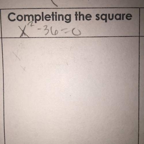 How to complete the square using x^2-36=0