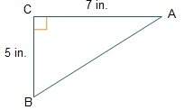 What are the missing angle measures in triangle abc?  1.4° and 88.6° 18.6° and 71.4°
