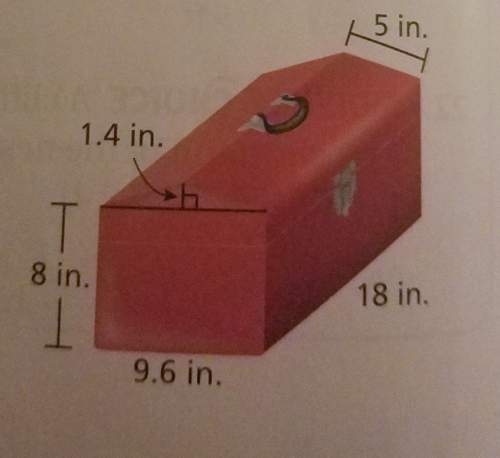 Find the surface area of the toolbox