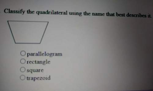 Classify the quadrilateral using the name that best describes it.