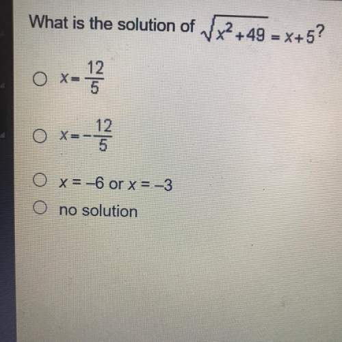 Anyone know the answer to this algebra problem?