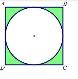 If a circle with a diameter of 124 m is inscribed in a square, what is the probability that a point
