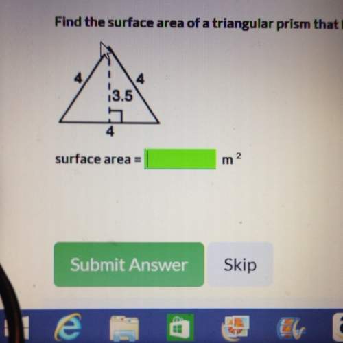Find the surface area of a triangular prism that has a height of 11 meters and the following triangu