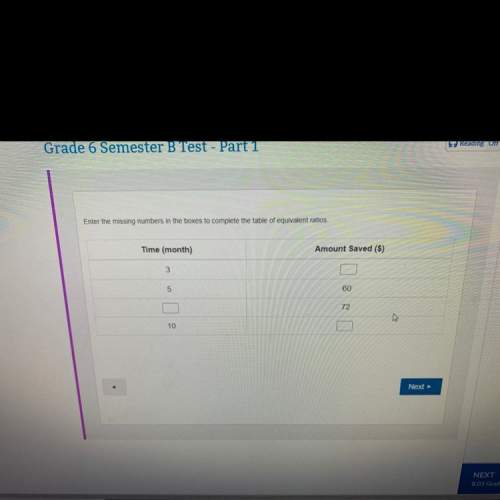 Enter the missing numbers in the boxes to complete the table of equivalent ratios me