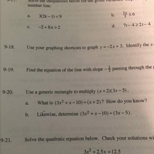 What is the answer to 9-20 a and b?