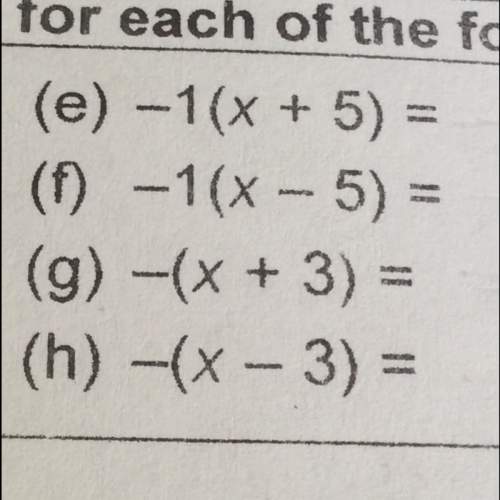 Find the equivalent expression for each of the following