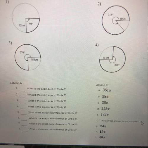 What is the exact area and circumference?