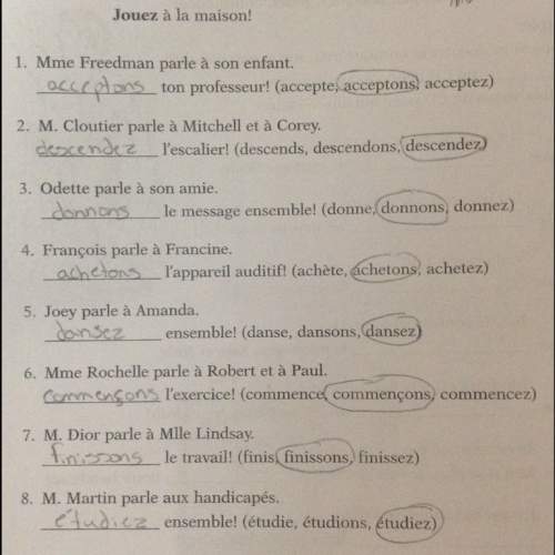 Can someone check my french homework ?