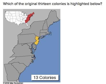 Which of the original thirteen colonies is highlighted below?