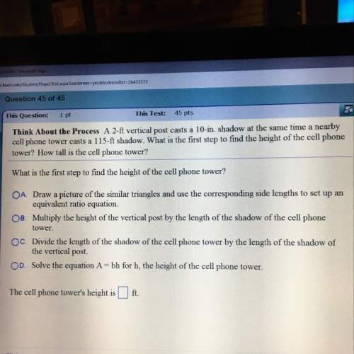 Ok this is the actual last question? so what would the two answers be?