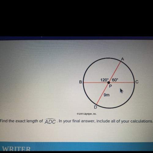 Ineed to find the length of adc in this cirlce