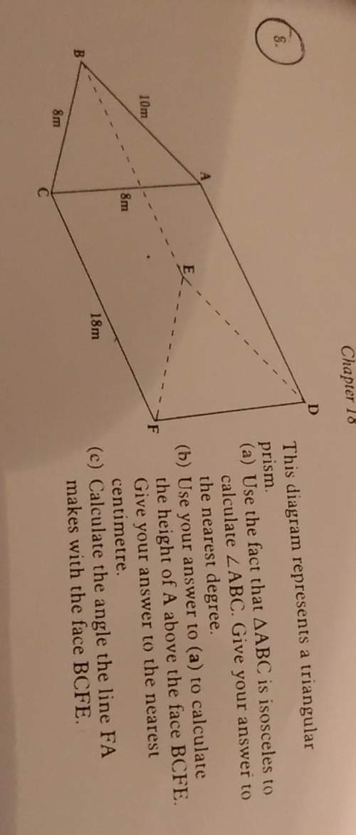 What is the angle in part c? you.