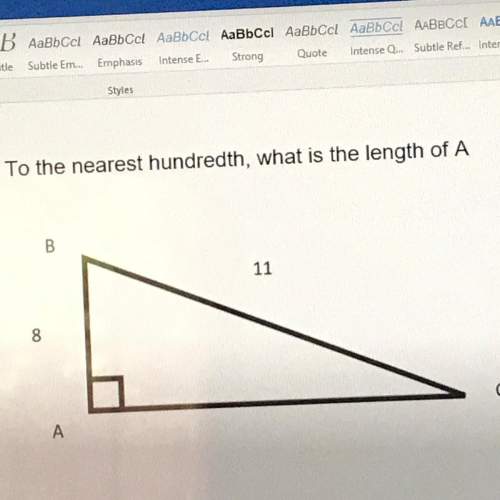 To the nearest hundredth what is the length of a