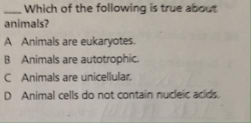 Which of the following is true about animals?