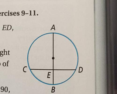 If line segment ab is a diameter and is at right angles to line segment cd, what is the ratio of cd