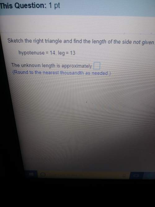 Find the length of the side not given hypotenuse =14, leg =13