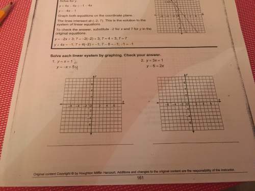 Guys me here i need to solve systems and graph but just tell me answer and i will graph by myself