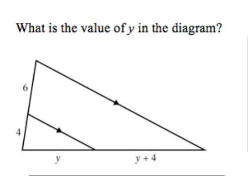 What is the value of y in the diagram? hurry