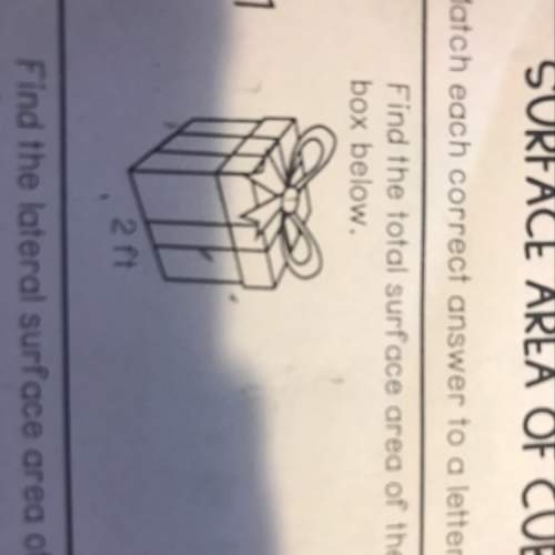 Find the total surface area of the cube box below