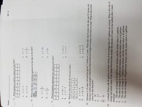 15-20math 8 questions(just tell my the letters to circle)