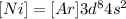 [Ni]=[Ar]3d^{8}4s^2