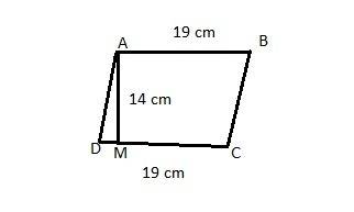 Which of the following is a area of the special trepezoid if ab=19,cd=19 and the height is 14