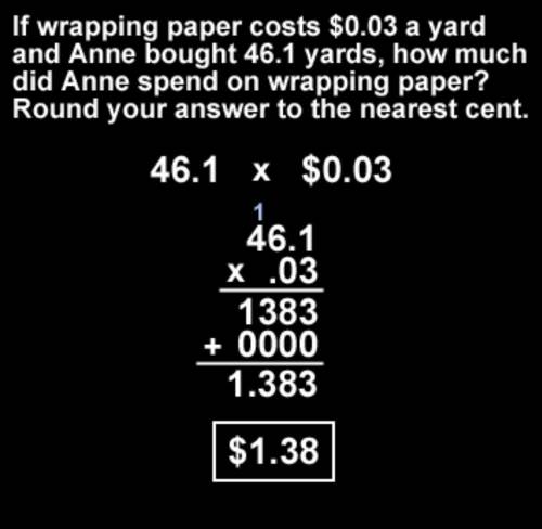 Write and solve a word problem involving money that can be solved with a multiplication equation