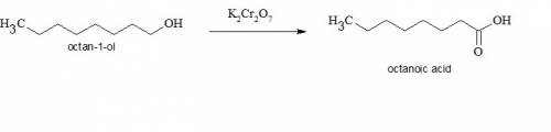 Draw the product formed when the alcohol is oxidized with k2cr2o7. in some cases, no reaction occurs