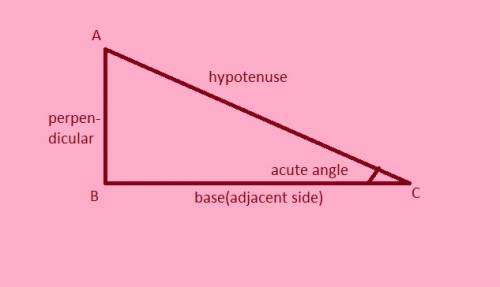 The ratio of the side adjacent am acute angle and the hypotenuse. adjacent/hypotenuse