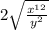 2\sqrt{\frac{x^{12}}{y^2}}\\