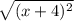 \sqrt{(x+4)^2}