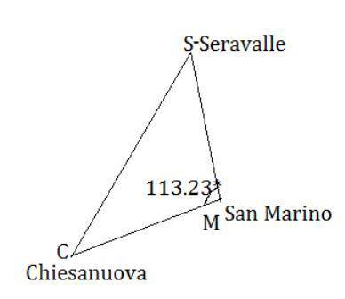 Plz plz  me a navigator marks three locations on a satellite map as shown. if the distance from serr